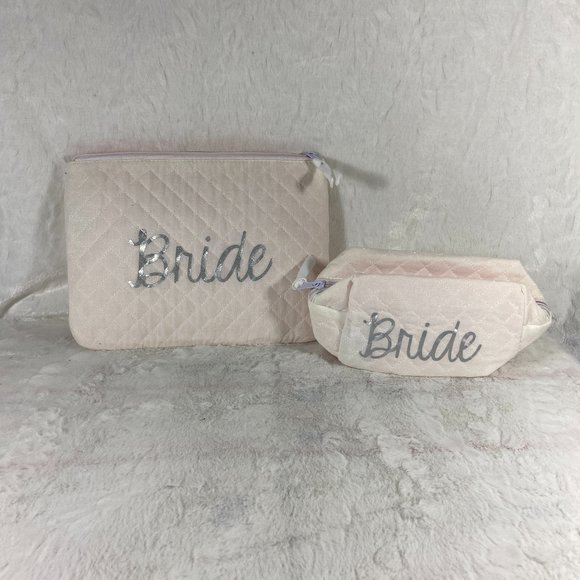 Bride accessory set Cosmetic Bags Keychain & Hair Bobby Pin - Picture 2 of 15